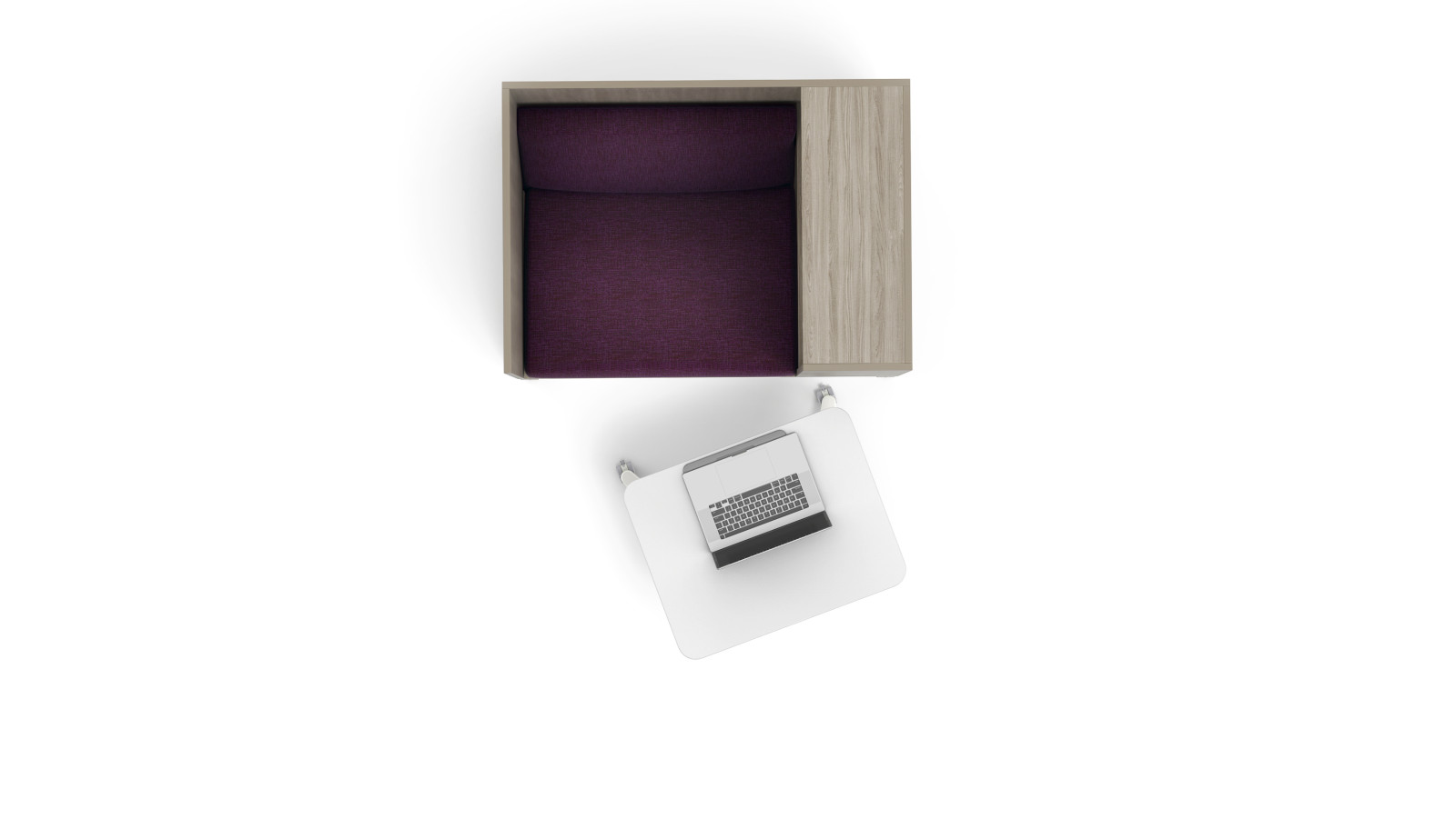 Preview of Sit-to-Stand Desk with Chatham Cove, top down view