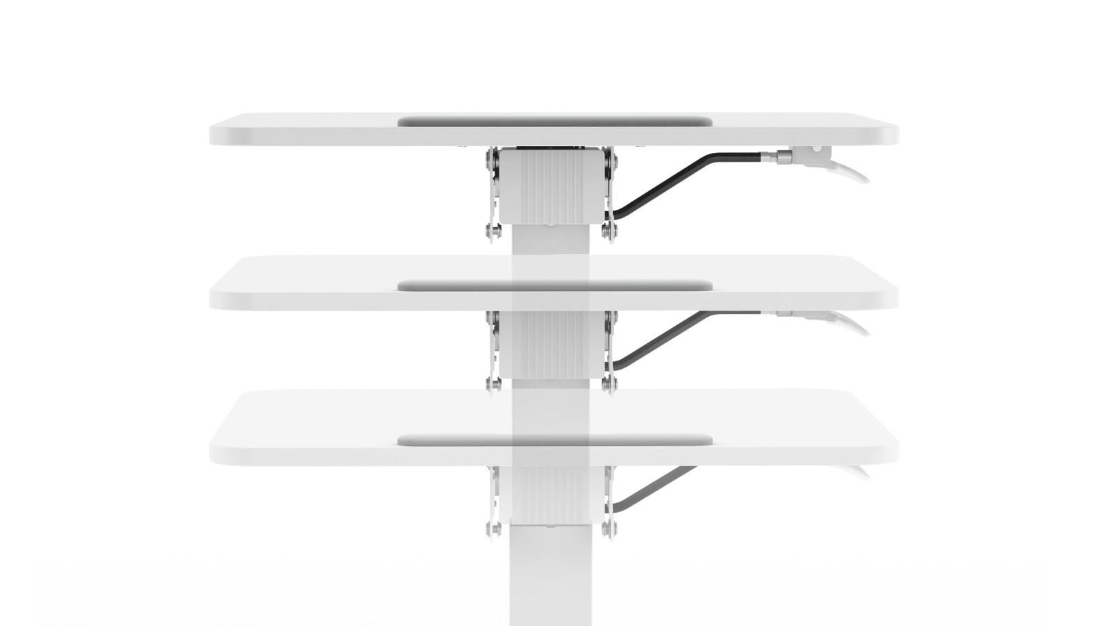 Preview of Sit-to-Stand Mobile Desk Height Adjustability Detail