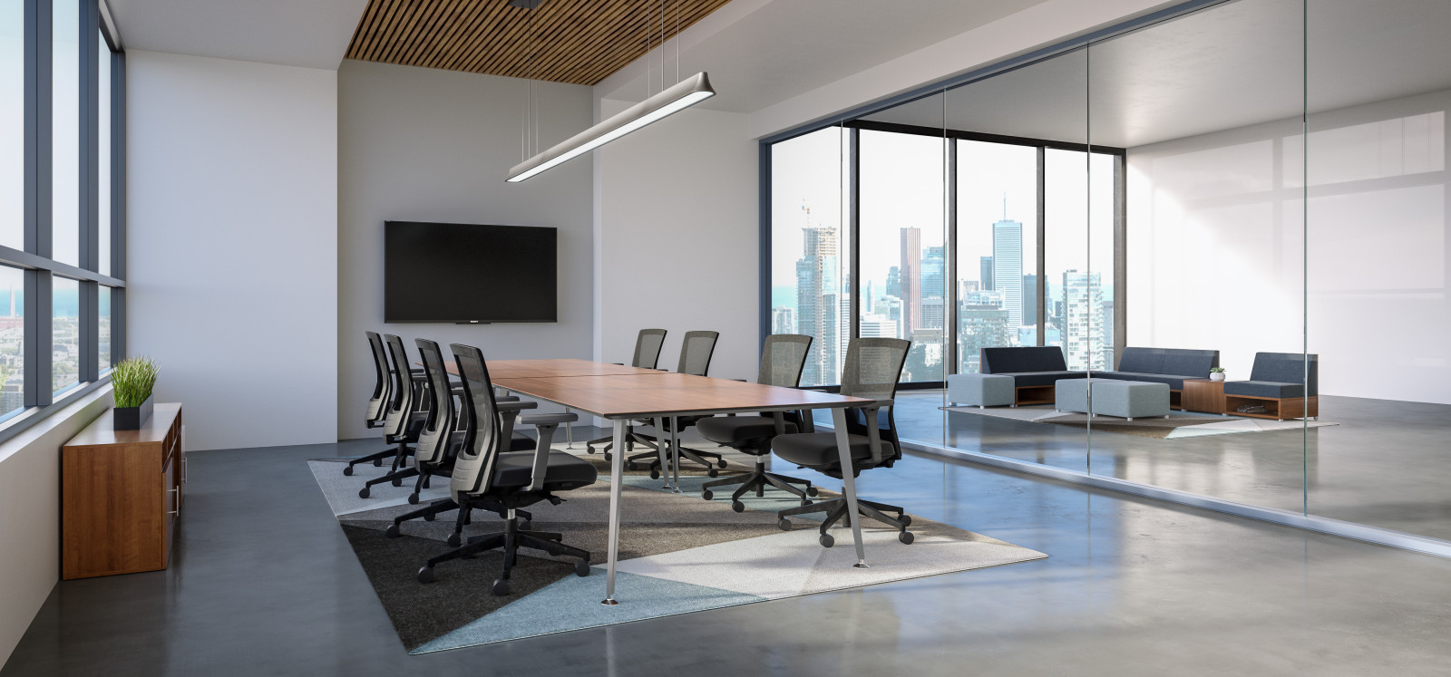 Preview of Conference Room with Day to Day Table, Upton Seating and LB Lounge