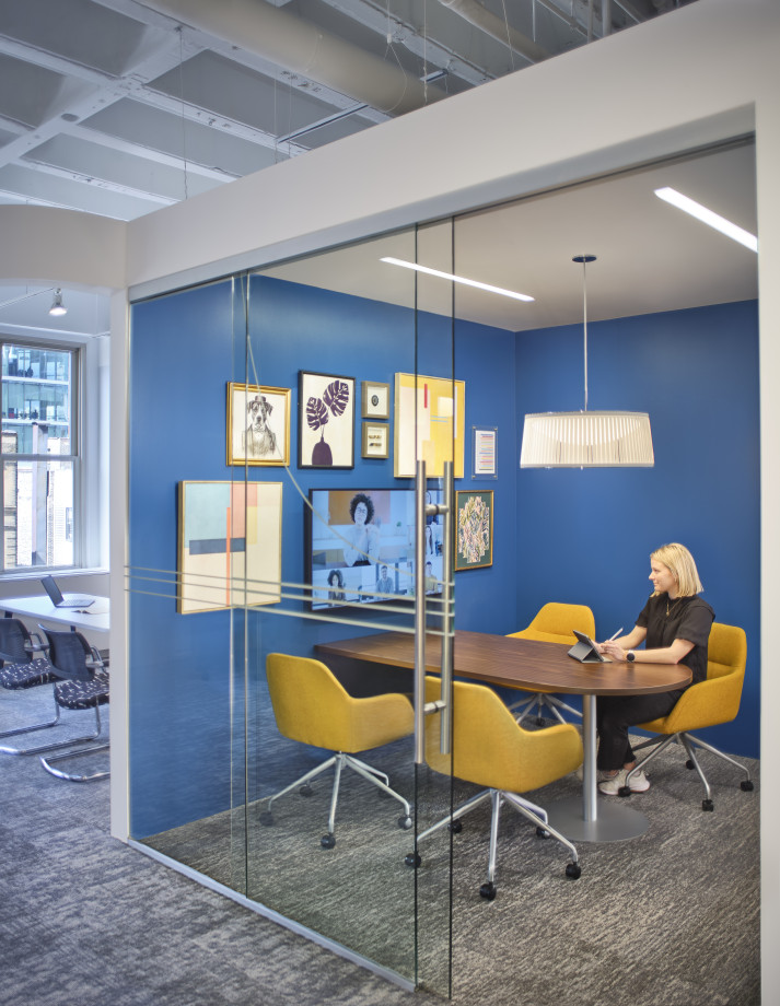 Preview of NeoCon 2024 Huddle Room with Juggle Seating and Day-to-Day Collaborative Table