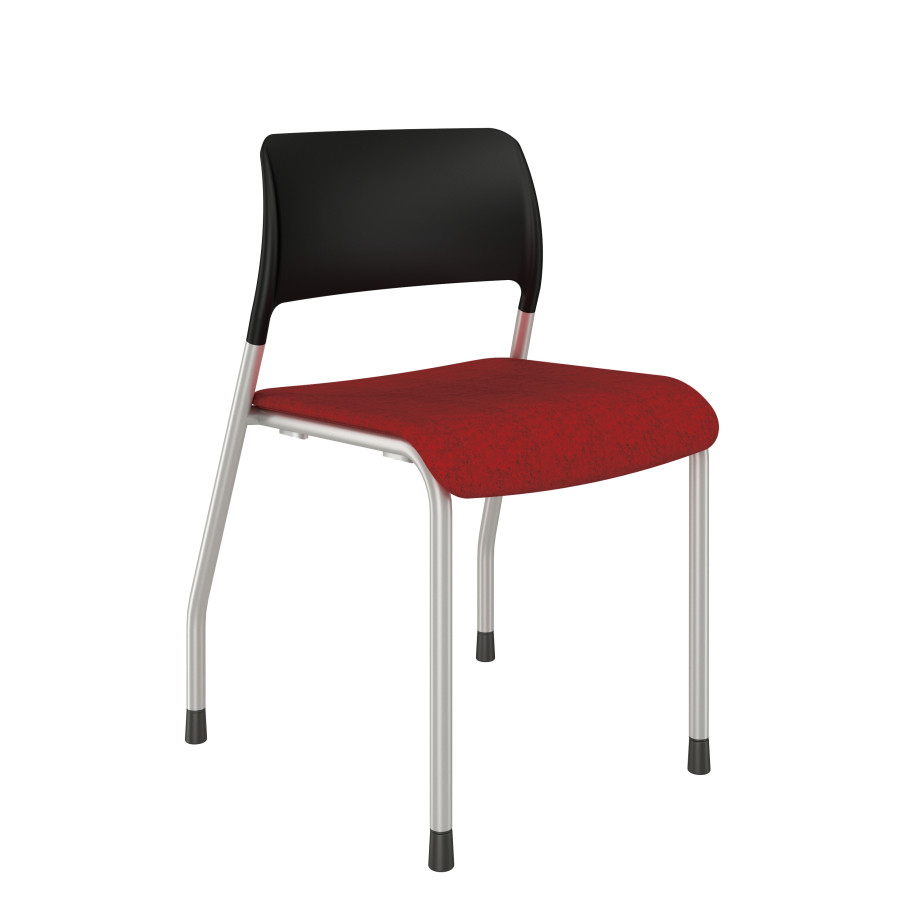 Preview of Pierce Side Seating with Black Back, Upholstered Seat in Camira Blazer Handcross