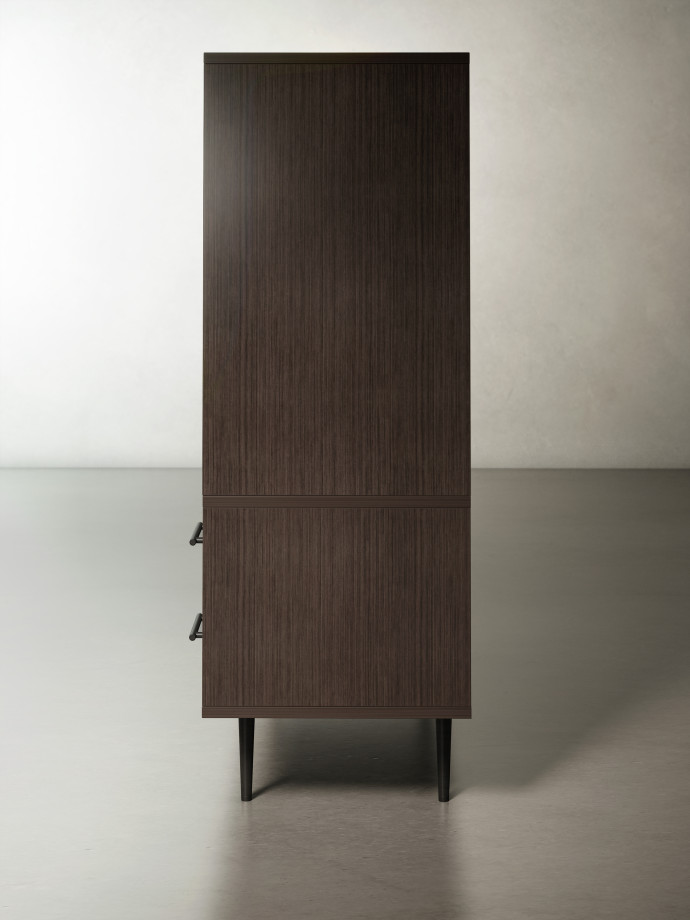 Preview of Rhett, Hutch for Media paired with Credenza with Drawers & Center Doors