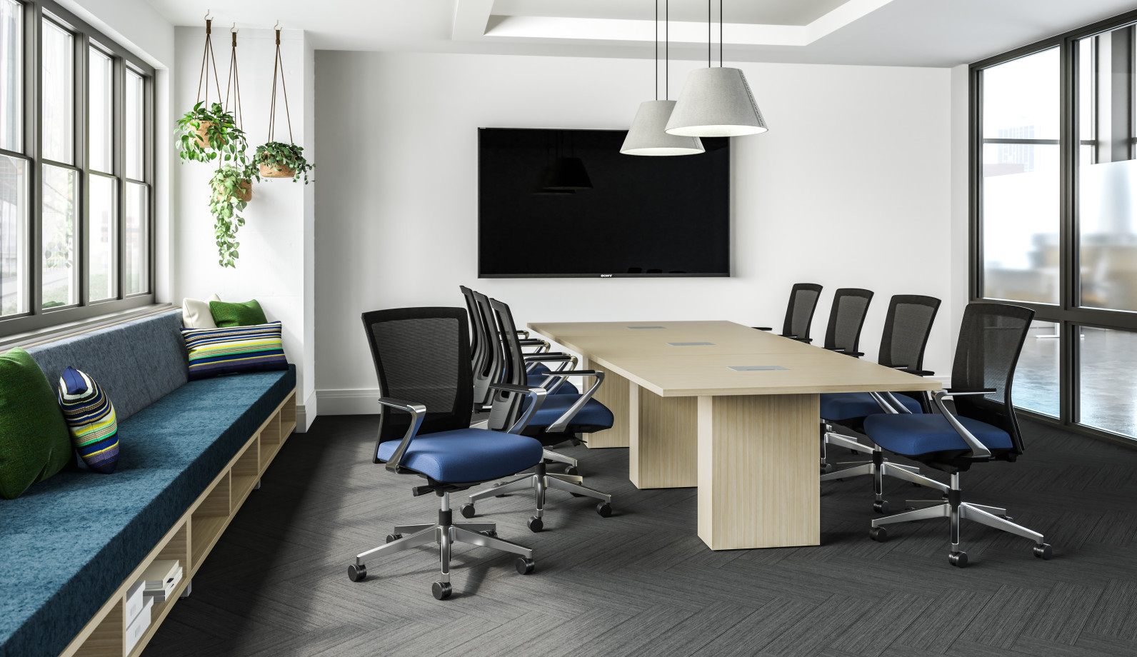Preview of Upton with Fixed Arm with a Calibrate Conference Table