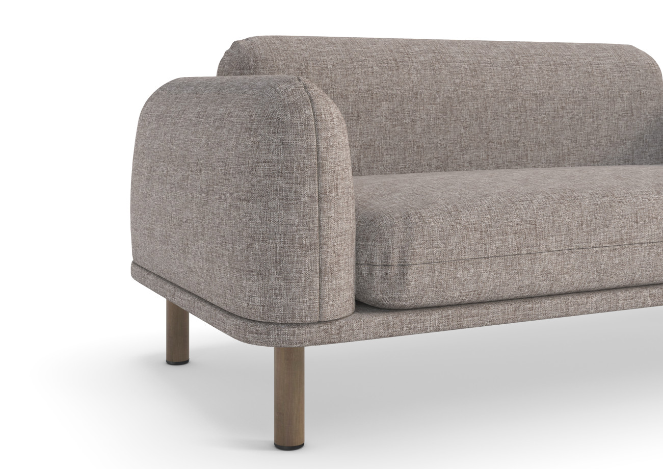 Preview of Soft Double Stitching, Upholstered Platform and Puckered Corner Detail