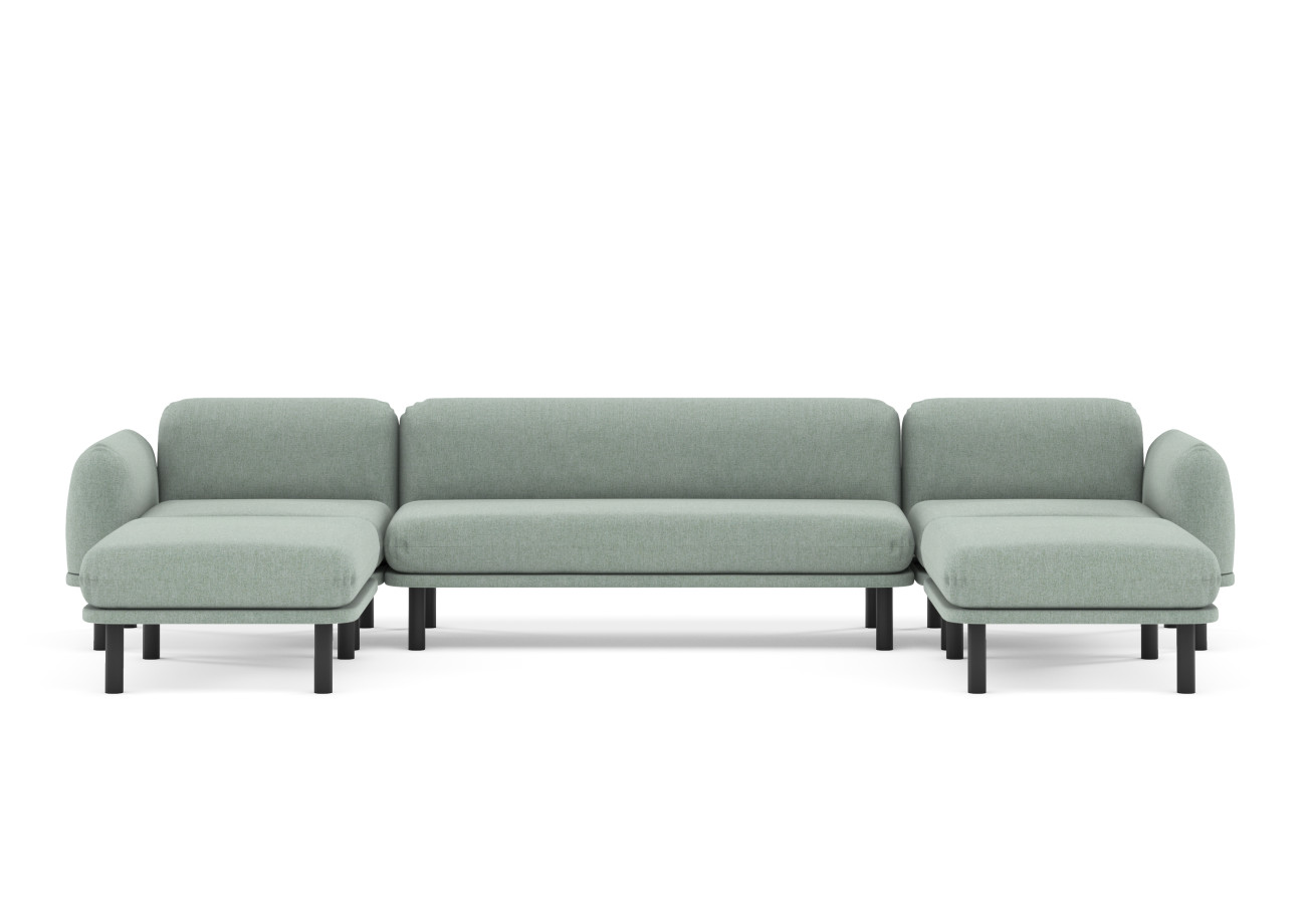 Preview of Soft Modular Lounge with Ottomans