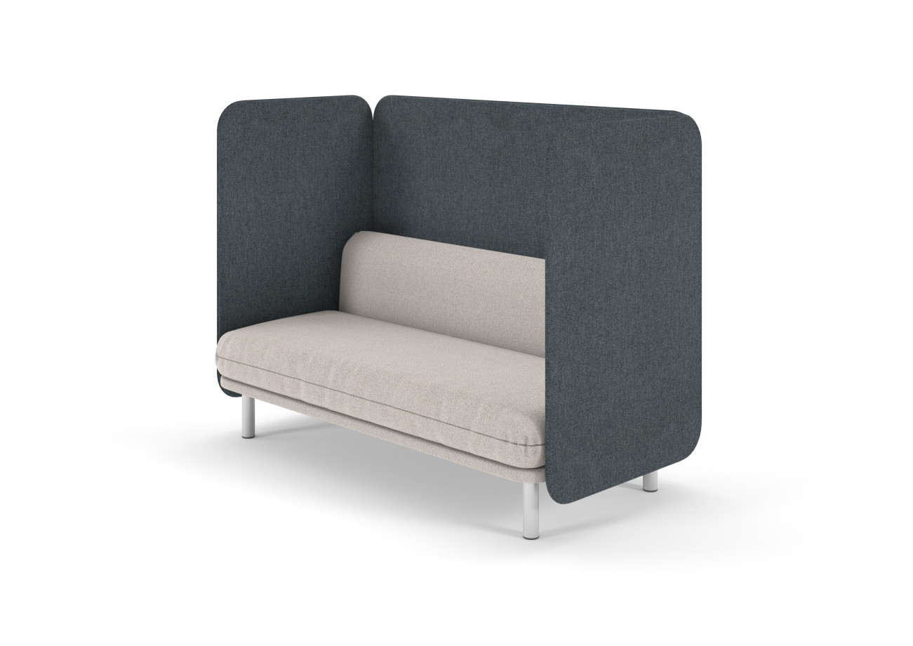 Preview of Soft 2-Seater Privacy Lounge, 3/4 view
