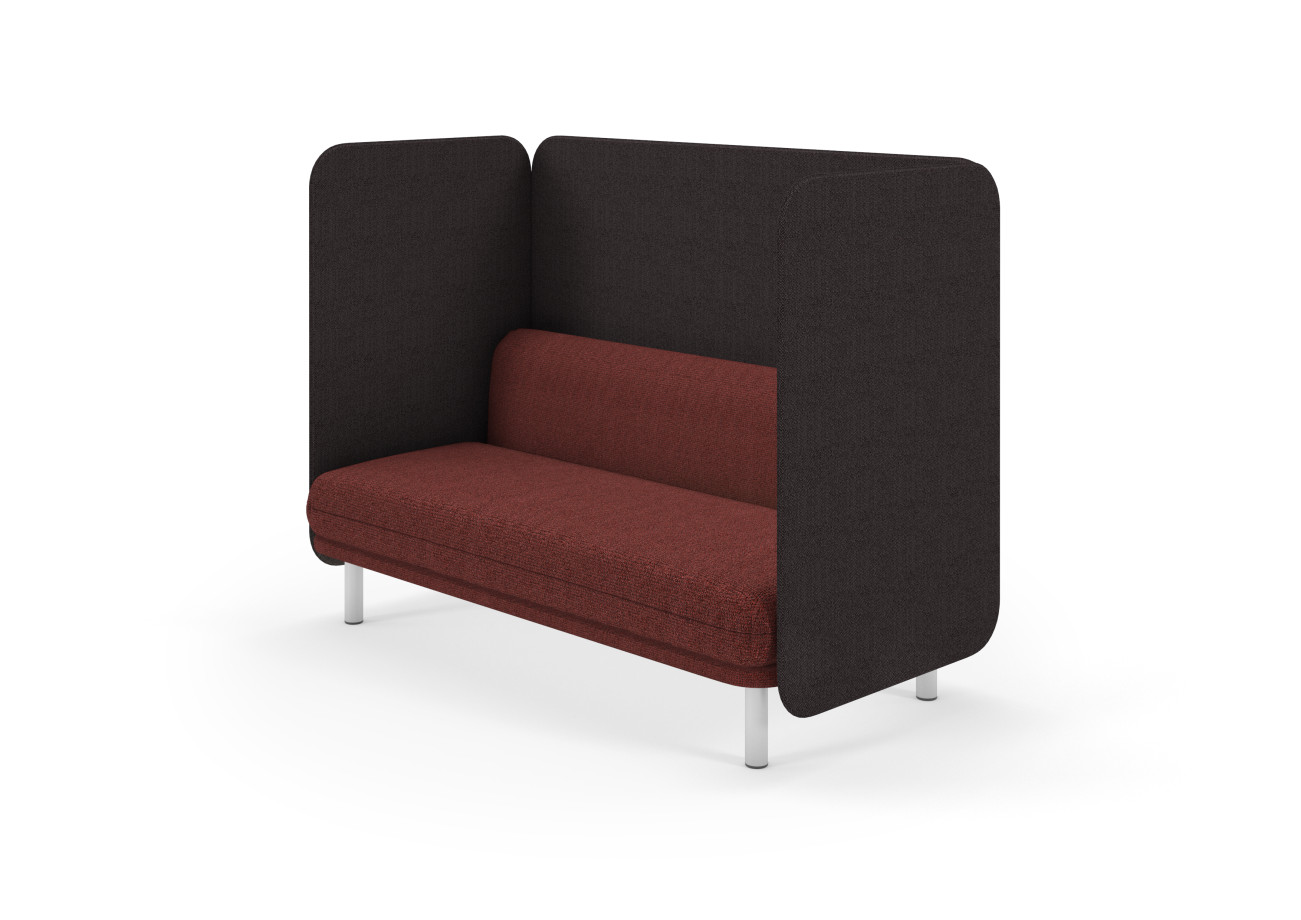 Preview of Soft 2-Seater Privacy Lounge, 3/4 view