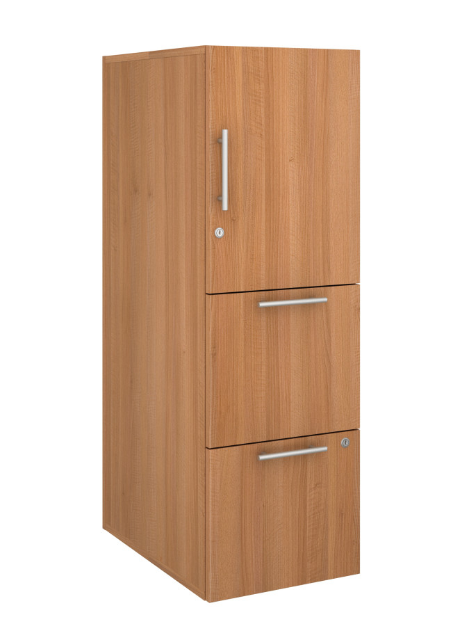 Preview of Calibrate Series Storage Tower in AIS Brazilwood Laminate with Bar Pull