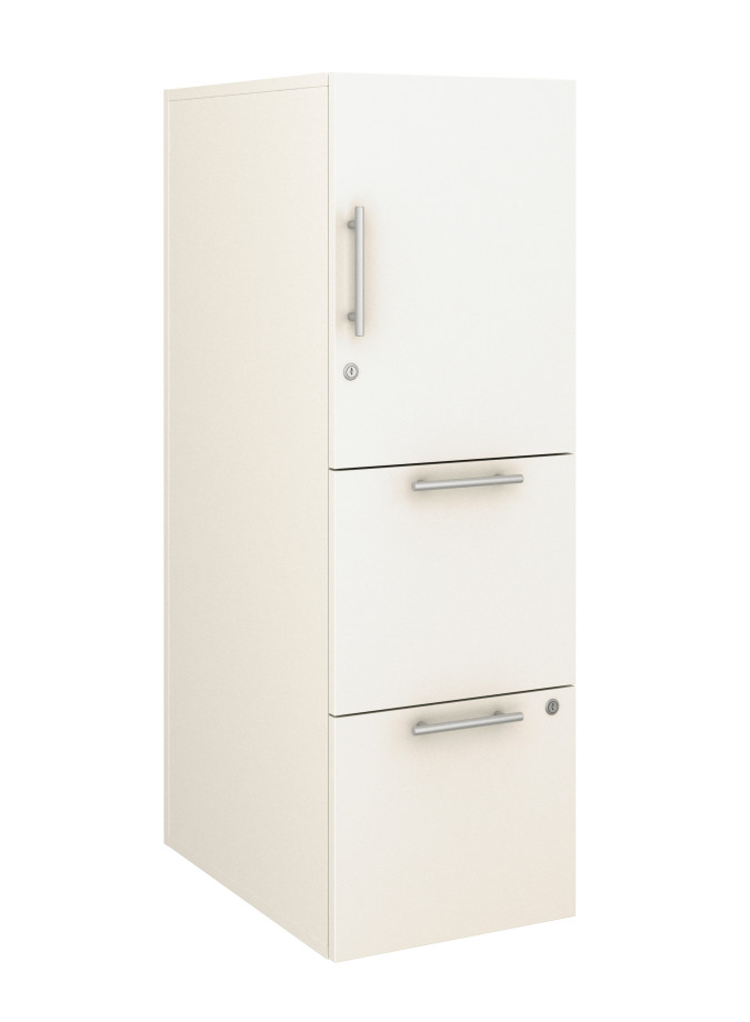 Preview of Calibrate Series Storage Tower in AIS Chalk Laminate with Bar Pull