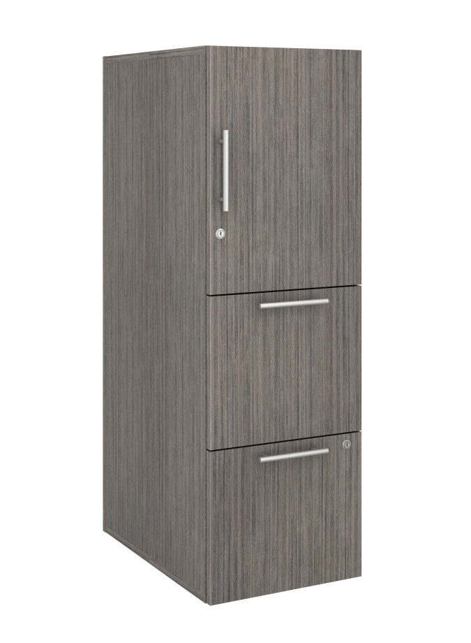 Preview of Calibrate Series Storage Tower in AIS Absolute Acajou Laminate with Bar Pull