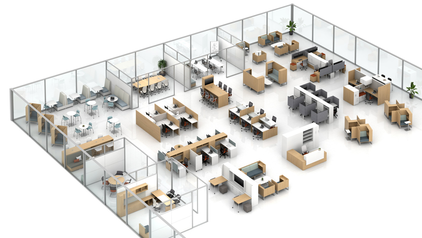 Preview of Chatham Cove Work Lounge incorporated into a floorplate