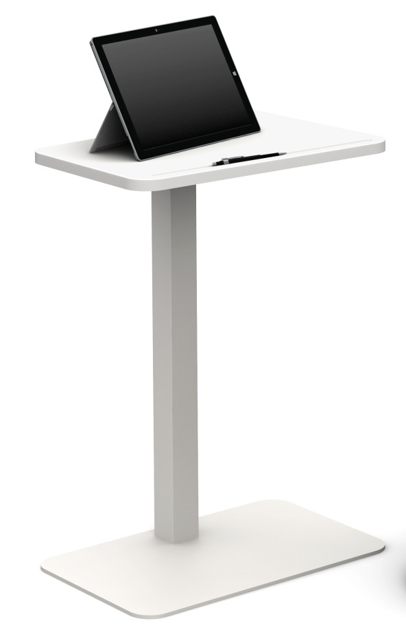 Preview of Laptop Table with Glacial White surface