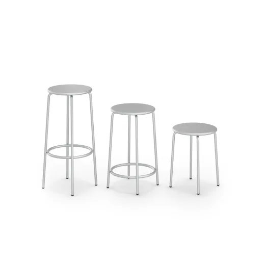 Cascades backless stools, 3 heights