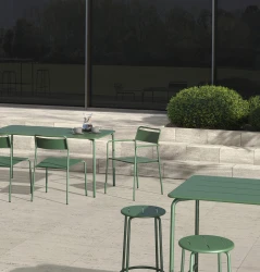 Cascades Outdoor Tables and Backless Stools