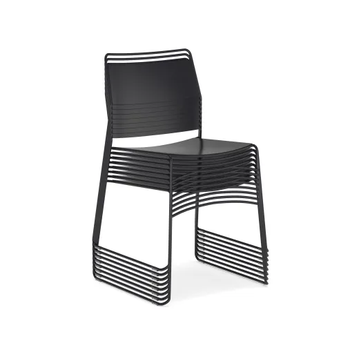 Mesa Stacking Chair, 3/4 View