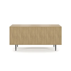 Rhett, Credenza with Drawers & Bookcase, Back View