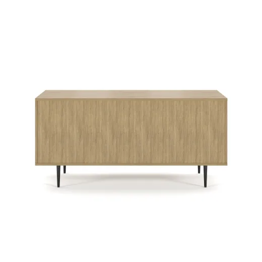 Rhett, Credenza with Drawers & Bookcase, Back View