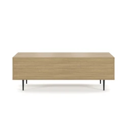 Rhett, Credenza with Doors & Bookcase, Back View