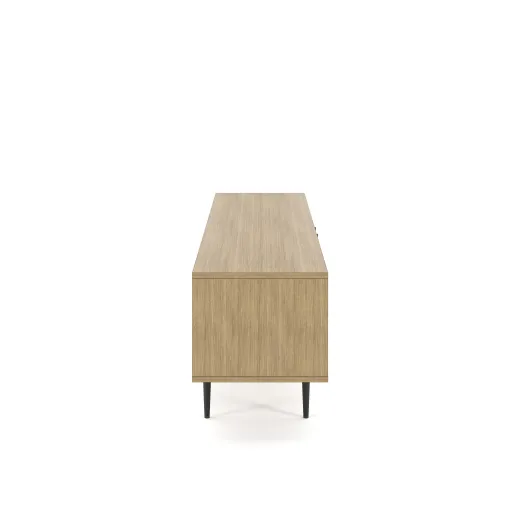 Rhett, Credenza with Doors & Bookcase, Side View