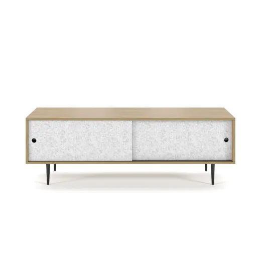 Rhett, Credenza with Sliding Doors, Front View
