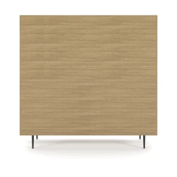 Rhett, Hutch with Sliding Doors paired with Credenza with Drawers and Center Doors, 36 Inch, Back View