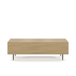 Rhett, Credenza with Drawers & Center Doors, 22 Inch, Back View
