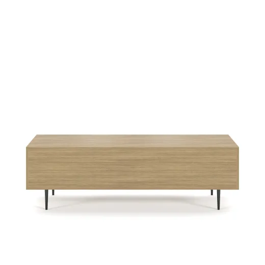 Rhett, Credenza with Drawers & Center Doors, 22 Inch, Back View