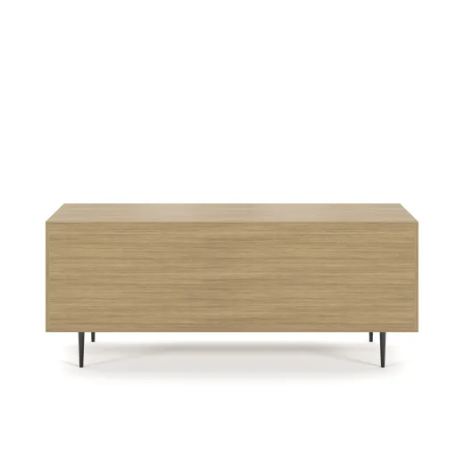 Rhett, Credenza with Drawers & Center Doors, 29 Inch, Back View