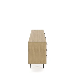Rhett, Credenza with Drawers & Center Doors, 29 Inch, Side View
