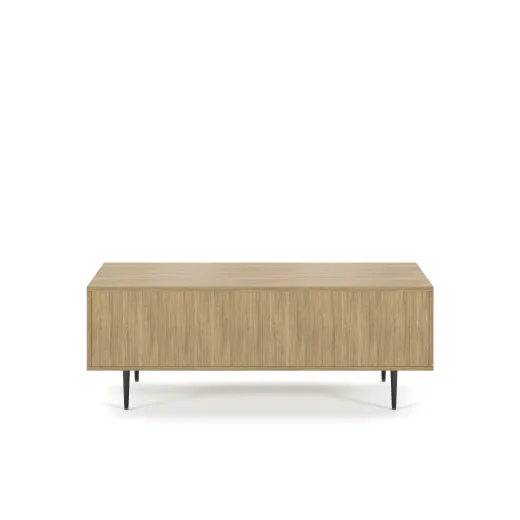 Rhett, Credenza with Doors & Center Drawers, 22 Inch, Back View
