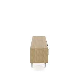 Rhett, Credenza with Doors & Center Drawers, 22 Inch, Side View