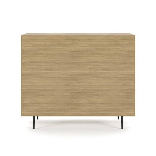 Rhett, Hutch with Bookcase paired with Credenza with Doors, 22 Inch, Back View