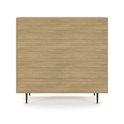 Rhett, Hutch with Bookcase paired with Credenza with Doors, 29 Inch, Back View