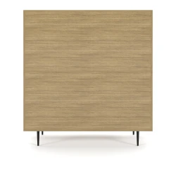 Rhett, Hutch with Bookcase paired with Credenza with Doors, 36 Inch, Back View
