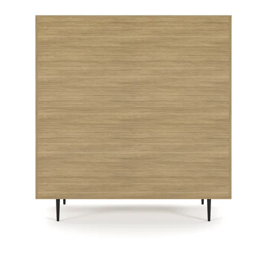 Rhett, Hutch with Bookcase paired with Credenza with Doors, 36 Inch, Back View