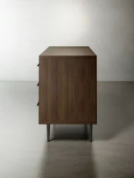 Rhett, Credenza with Drawers and Bookcase Shell & Shelves