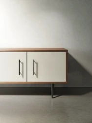 Rhett, Credenza with Doors & Bookcase