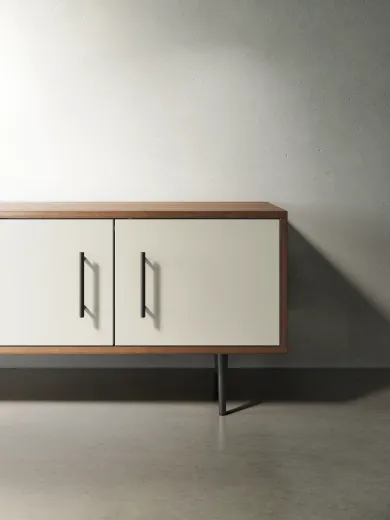 Rhett, Credenza with Doors & Bookcase