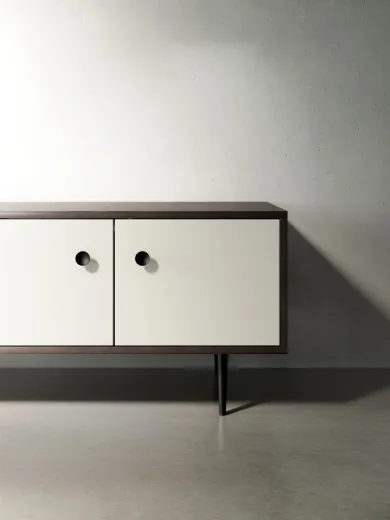 Rhett, Credenza with Doors & Bookcase