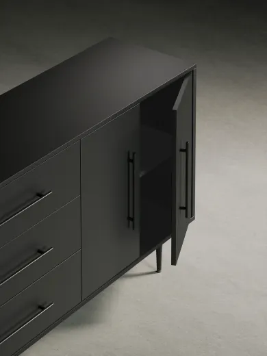 Rhett Credenza with Drawers & Doors