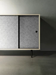 Rhett, Credenza with Drawers & Sliding Doors