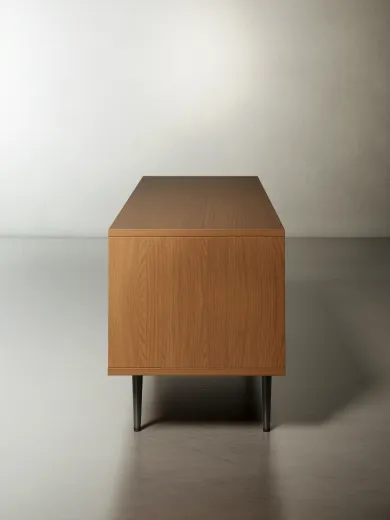 Rhett, Credenza with Doors & Bookcase Shell & Shelf