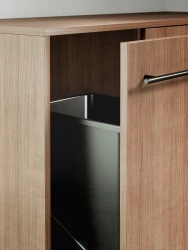 Rhett, Credenza with Trash & Recycle