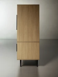 Rhett, Hutch with Doors paired with Credenza with Doors and Center Drawers