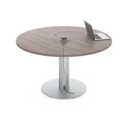 Day-to-Day Disc Base Table with Power (ghosted) and 48” table top