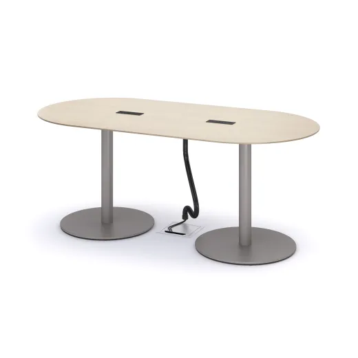 Day-to-Day Double Disc Base Table with power