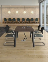 Day-to-Day Powered Table with Devens Side Chairs
