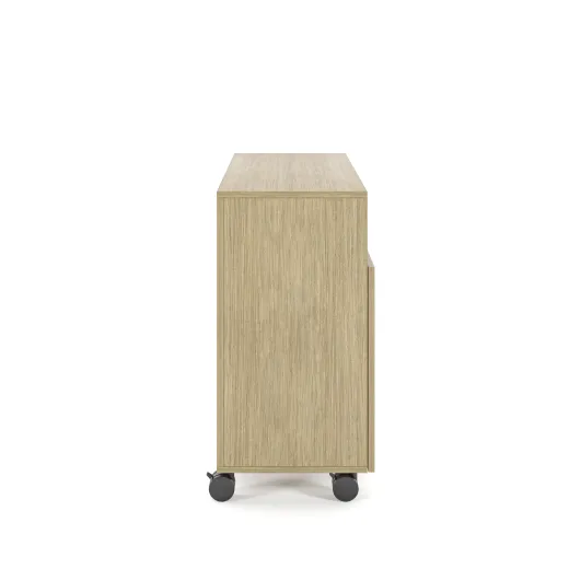Calibrate Mobile Trash Recycling Centers, 3-bay, Side View