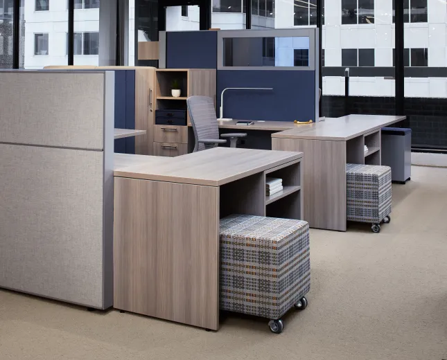 2018-AIS Washington D.C. Showroom Matrix with Calibrate Storage, Volker Cube and Natick Task Seating