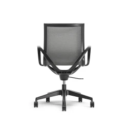 Roya Grey Mesh, Black Frame, back view